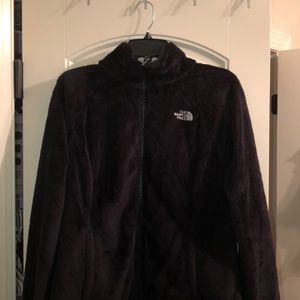 north face fuzzy zip up jacket